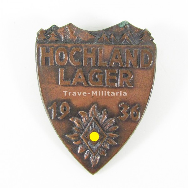 Abzeichen Hochland-Lager 1936 der HJ